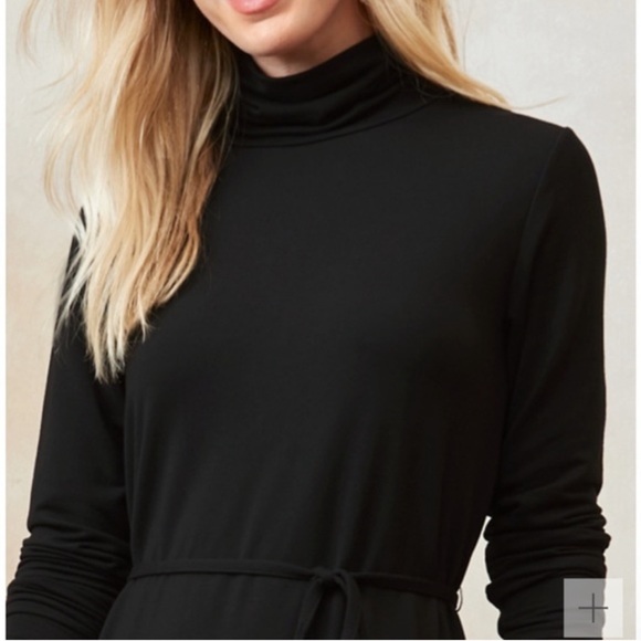 Garnet Hill Midi Black Dress NWT - Picture 9 of 9